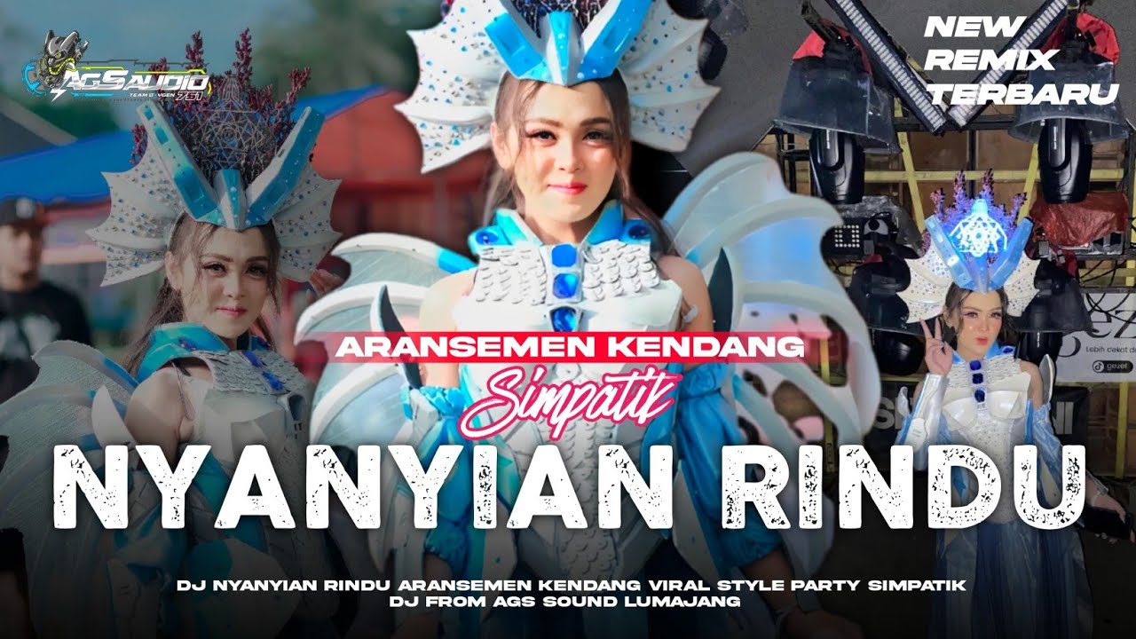 DJ NYANYIAN RINDU | ARANSEMEN KENDANG VIRAL🔥STYLE PARTY SIMPATIK•COCOK BUAT HAJATAN HOREG 
