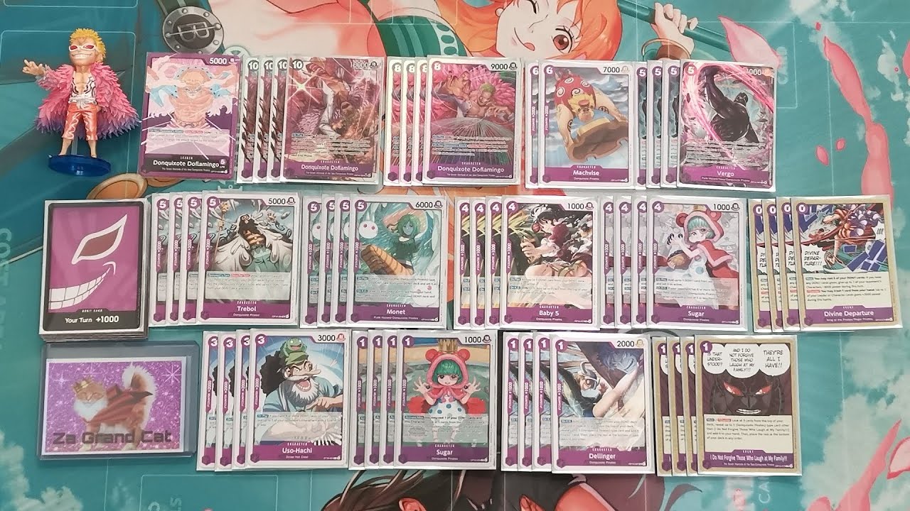 OP14 Фиолетовый Дофламинго! Учебное пособие по составлению колоды One Piece TCG - Za Grand Cat Vs...