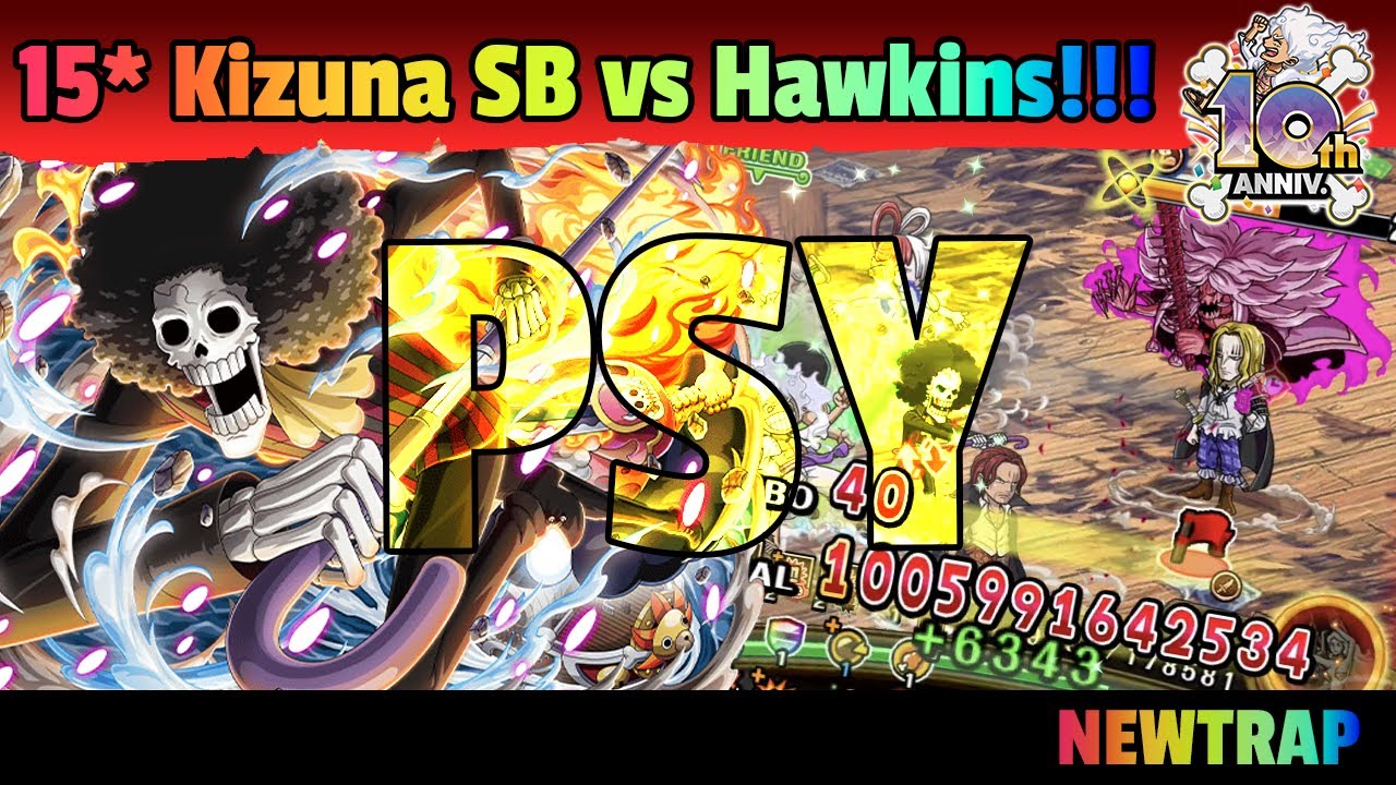 【OPTC】BROOK IS BACK OVER a TRILLION DMG vs Super Boss Hawkins ☆15 - PSY | OPTC Indonesia (IDR)【トレクル】