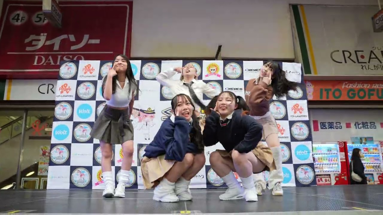 ①ジャズJr. ♪セブンティーベイベー G1ダンススタジオ  レンガストリートパフォーマンス2024【4K60P高画質】