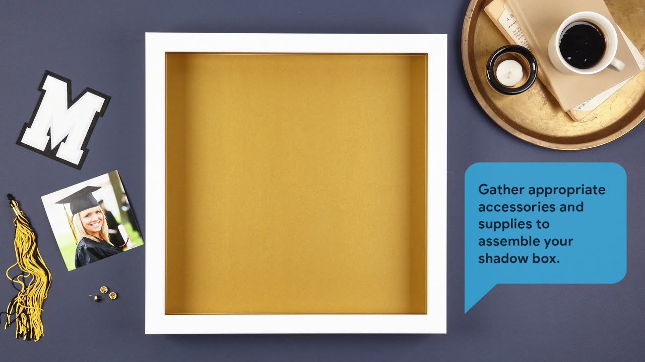 How To Frame Your Graduation Items With A Shadow Box Frame