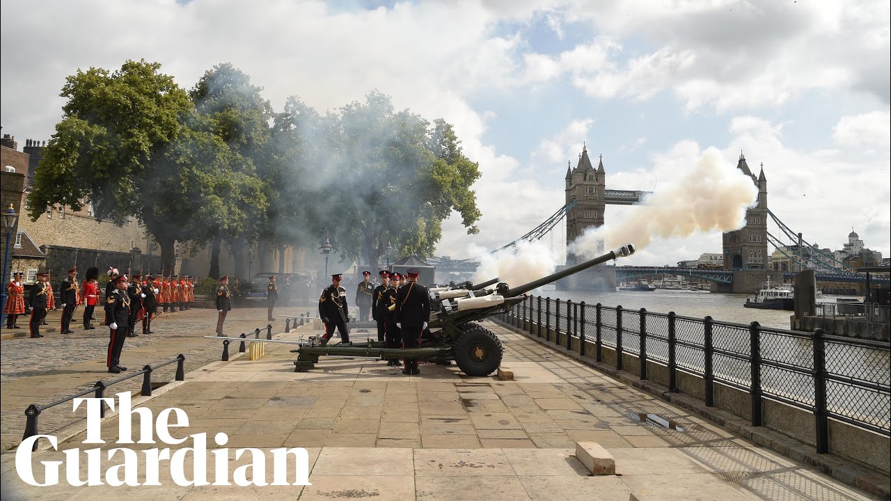 Gun salutes signal the Proclamation of the King &ndash; watch live