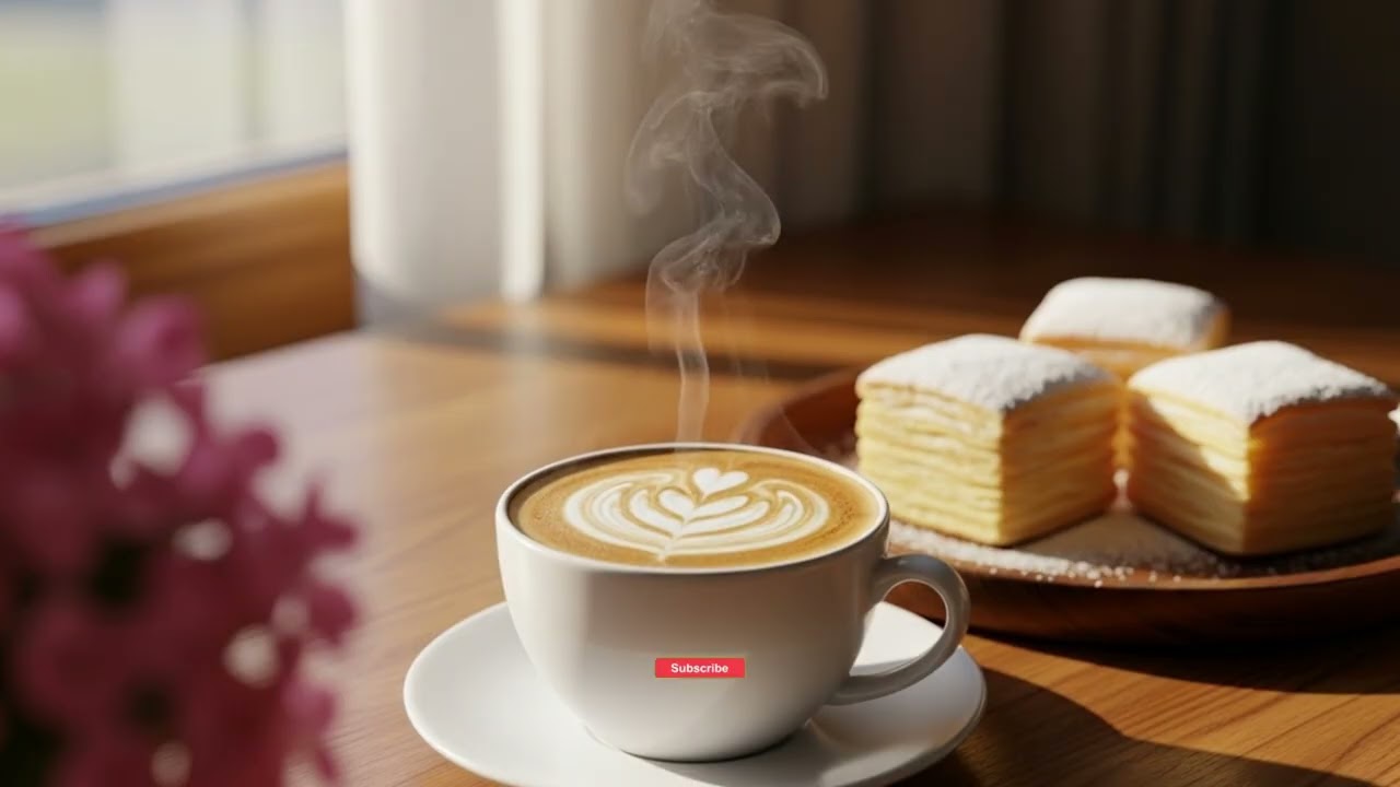 Coffee Shop All Day Ambience – Smooth Jazz Background Music for Work & Study
