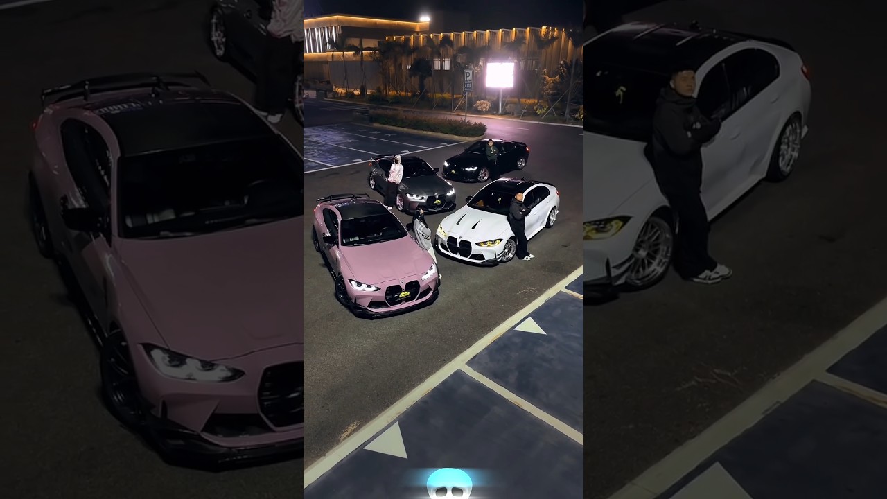 FOUR friends 4 BMW M4 🥶🤯☠️ 