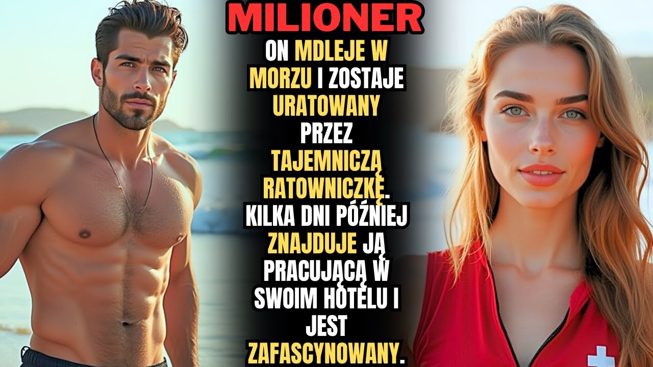 Nie miała pojęcia, że UPARTY MĘŻCZYZNA, którego URATOWAŁA na plaży, to jej SZEF W PRZEBRANIU.