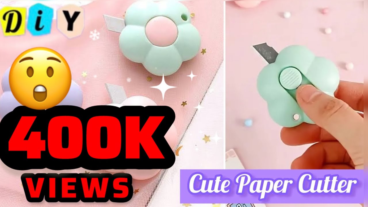 DIY Cute Paper Cutter / How to Make Mini Paper Knife / Easy Paper Craft Ideas / School Stationery
