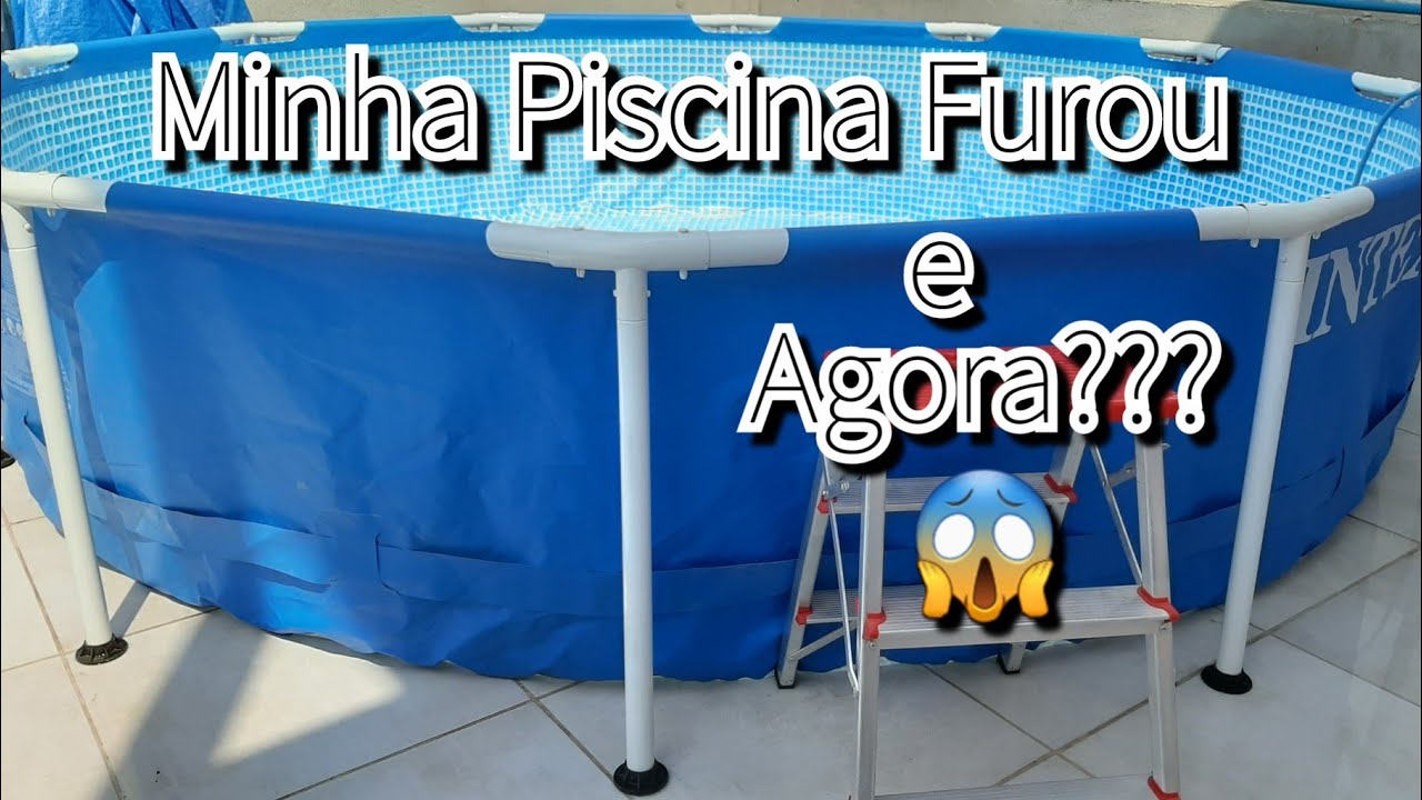 Como Concertar Furo na Piscina Intex-Cheia de Água
