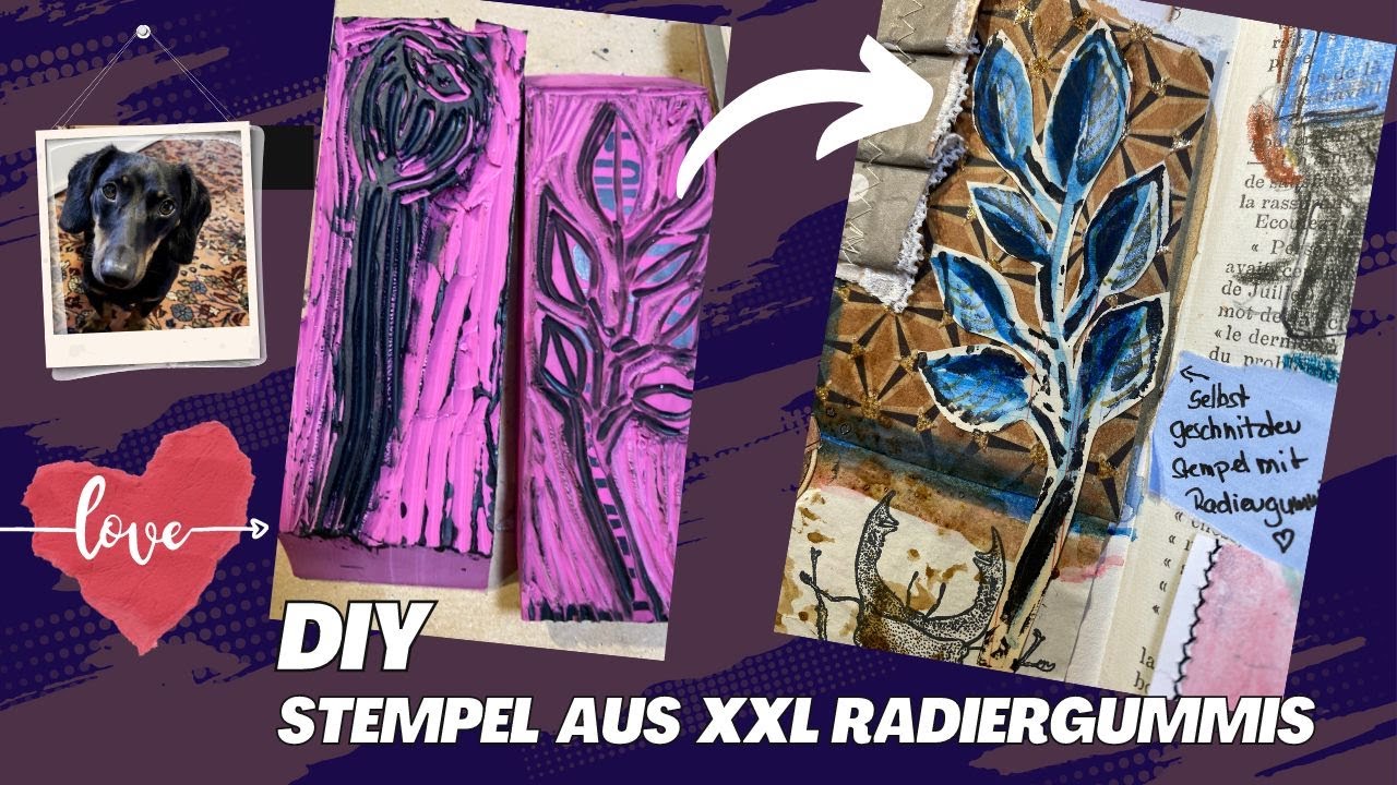 Wie man Stempel ganz einfach selber machen kann ❤️ Günstig und ewig haltbar ❤️ Bollenhut Art ❤️