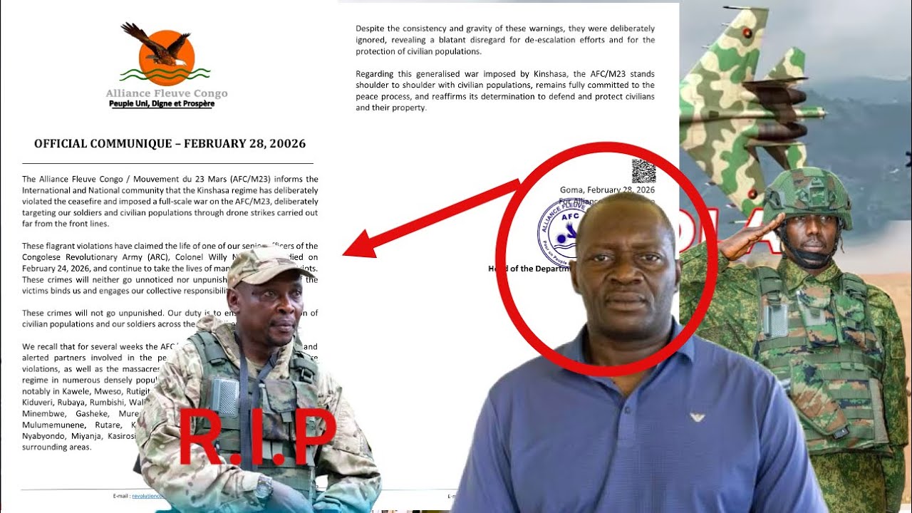 IRIJORO RIBAYE RIBI KUBAKUNZI BA M23 IBYO TWIBAZAGA M23 IRABITANGAJE COL WILLY NGOMA BEMEJEKO YAPFUY