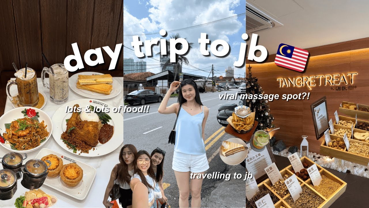 Day Trip to JB [VLOG] 📍🇲🇾 | oriental kopi, viral massage, nimmies, hotpot, weekend gateway
