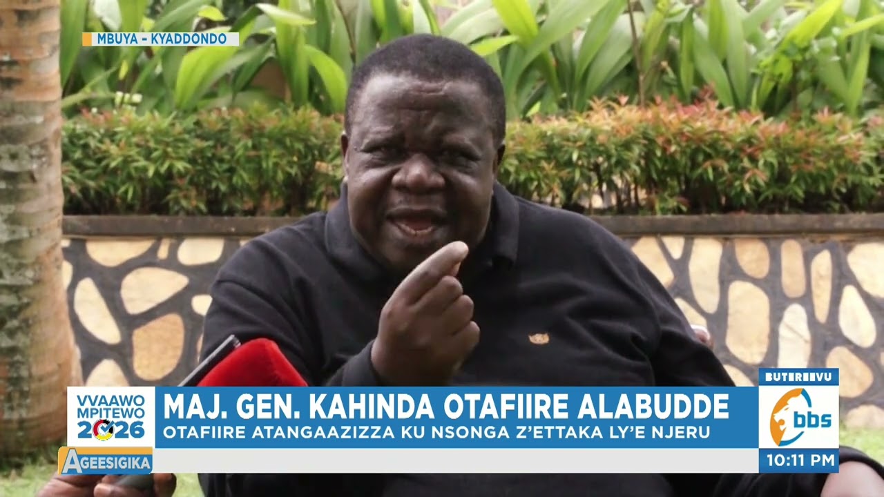 Maj. Gen. Kahinda Otafiire Abizzeemu , Ayogedde ne ku Ttaka Lyebamugamba Okubba