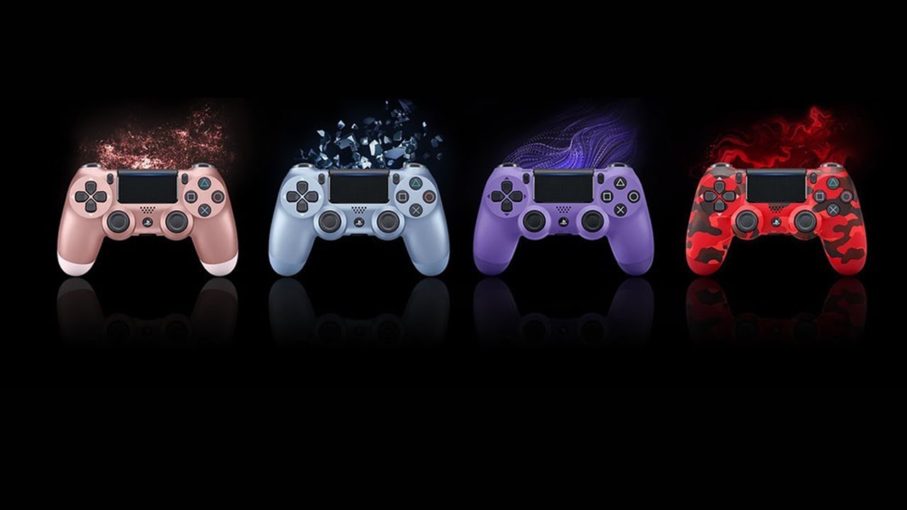 4 New PS4 Controllers Coming This Year! Rose Gold, Titanium Blue, Red Camouflage & Electric Purple!