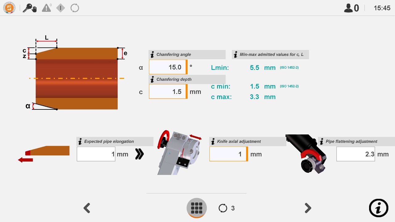 Sica next level Human-Machine Interface (HMI) for swarfless saws