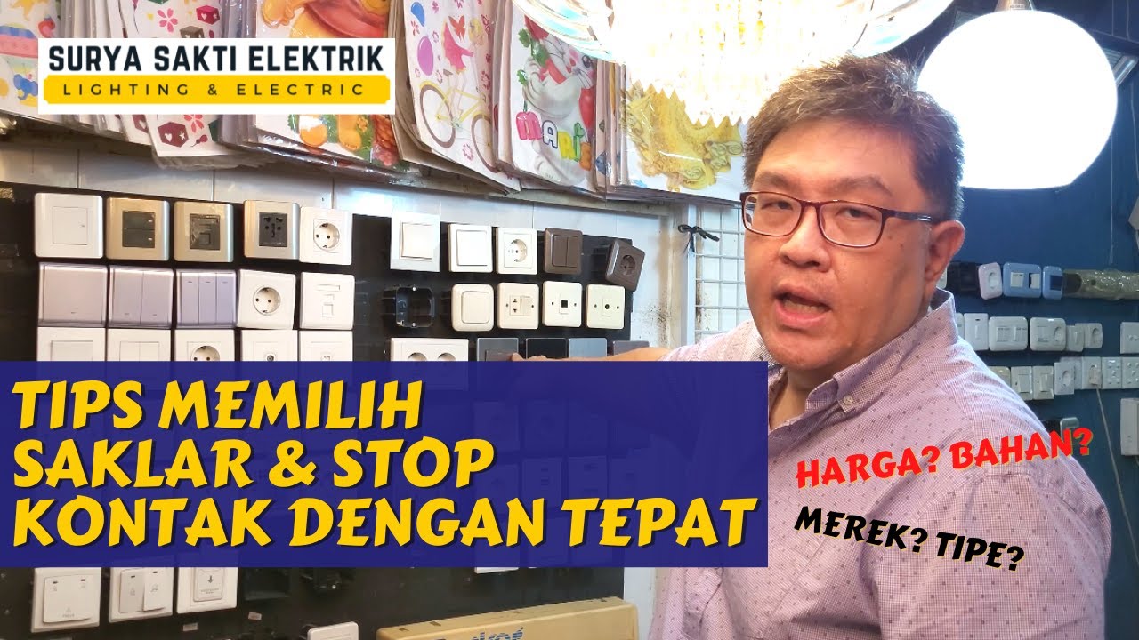 JENIS JENIS SAKLAR & STOPKONTAK | INSTALASI LISTRIK RUMAH #alatlistrik #saklarstop
