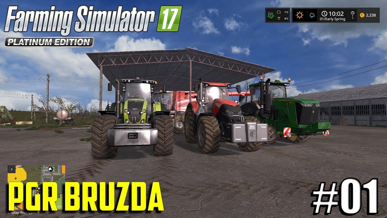 Getting Started | PGR BRUZDA | Timelapse #1 |Farming Simulator 17