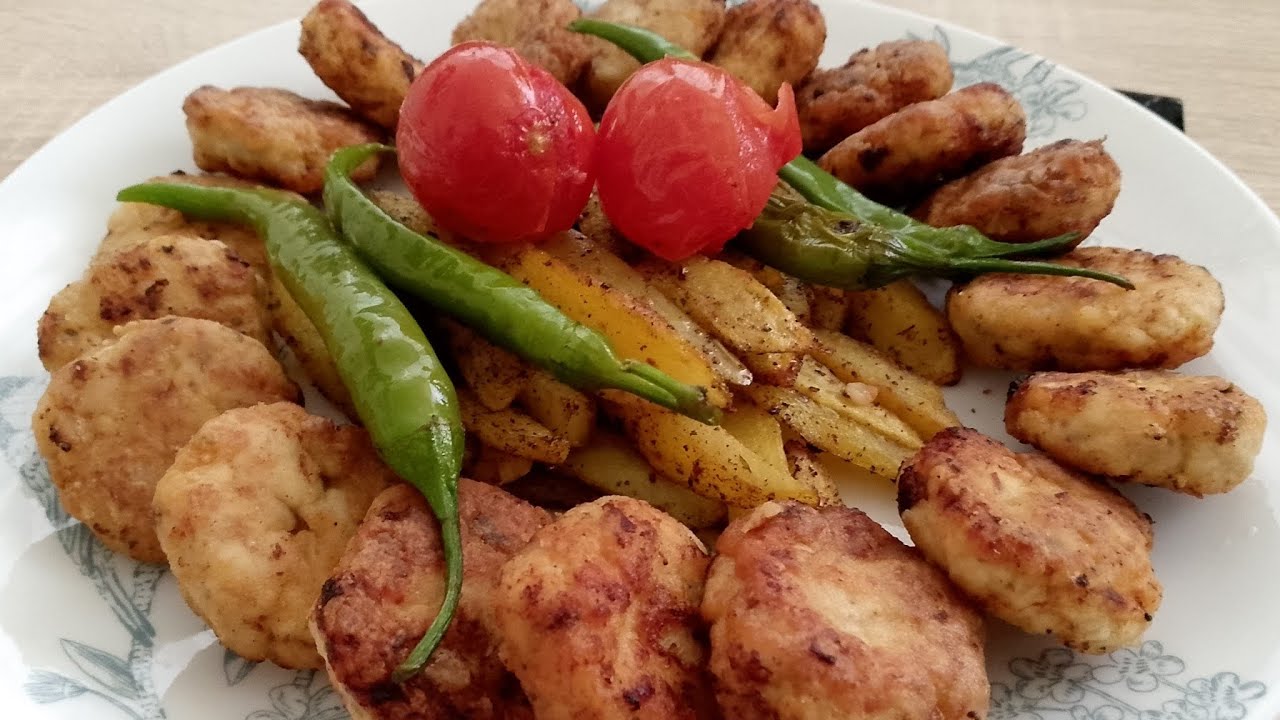 TAVUK GÖĞSÜ İLE  NEFİS KÖFTE PATATES TARİFİ 