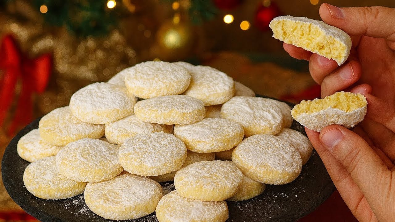Biscotti Morbidi al Limone 🍋 che si Sciolgono in bocca 🤤 per Natale 🎄