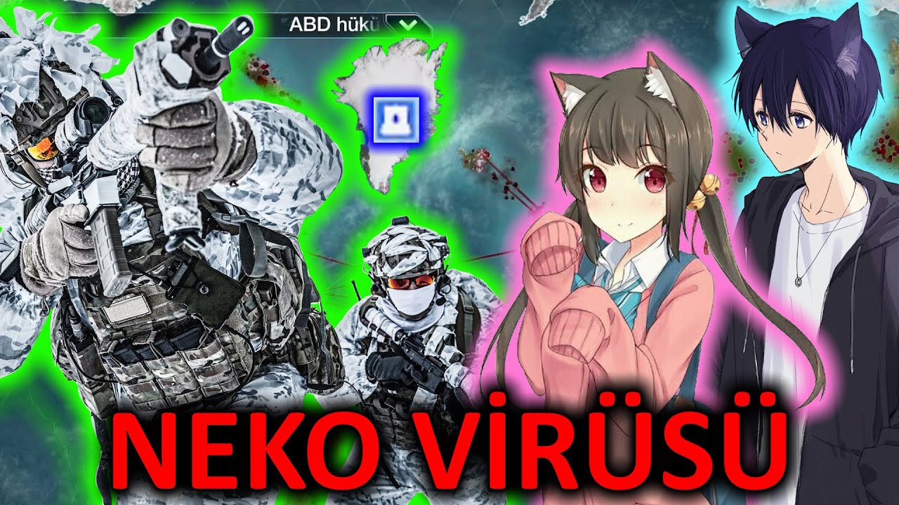 Plague Inc - Grönland VS kedi kızlar ve oğlanlar (Necroa Virüsü) [Türkçe]