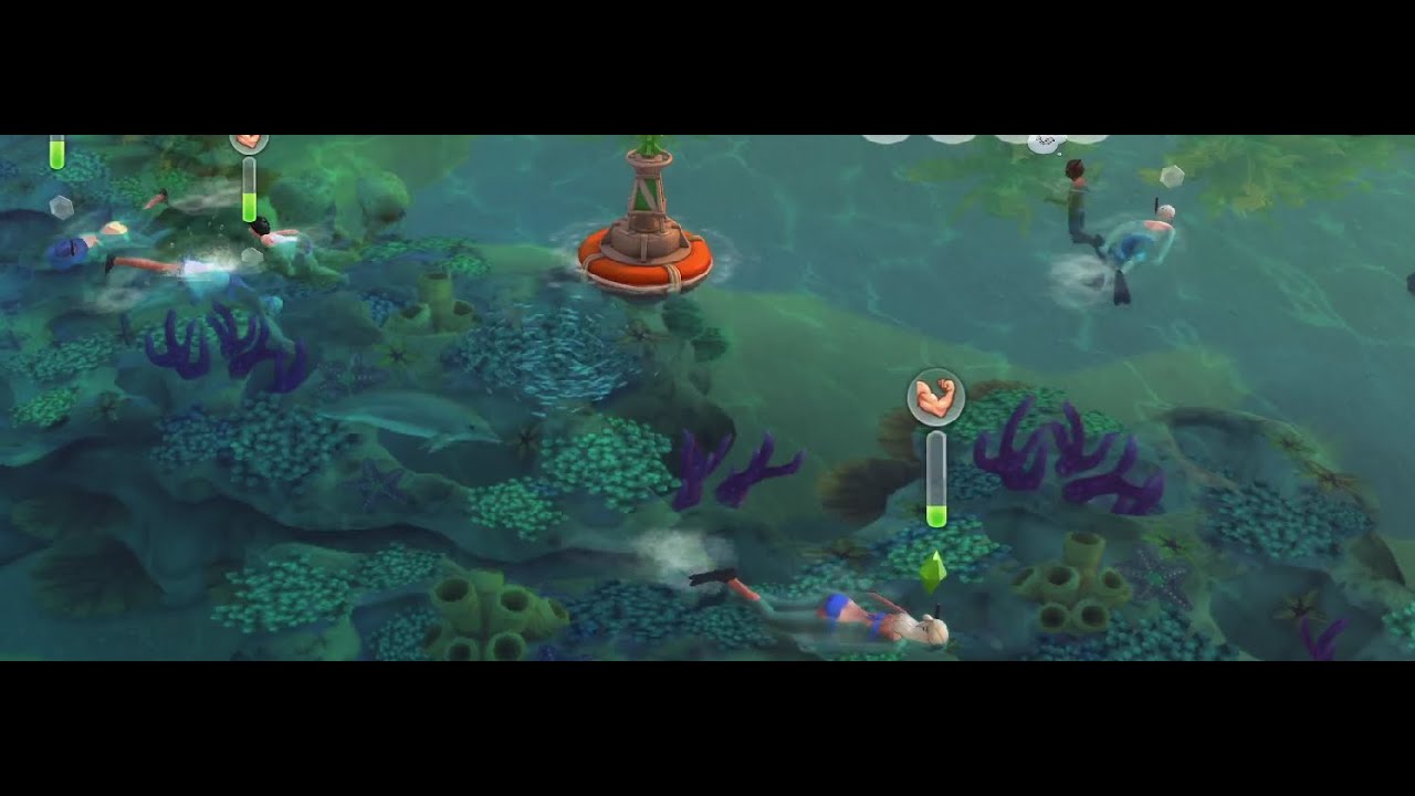 Sims 4 Snorkeling With The Family ... I Was Tired Of The Snow ... LOL