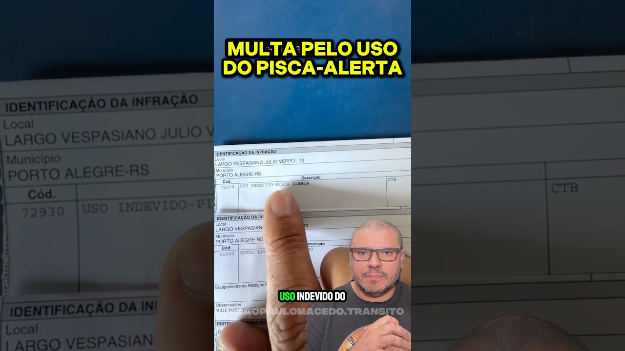 USO INDEVIDO DO PISCA-ALERTA