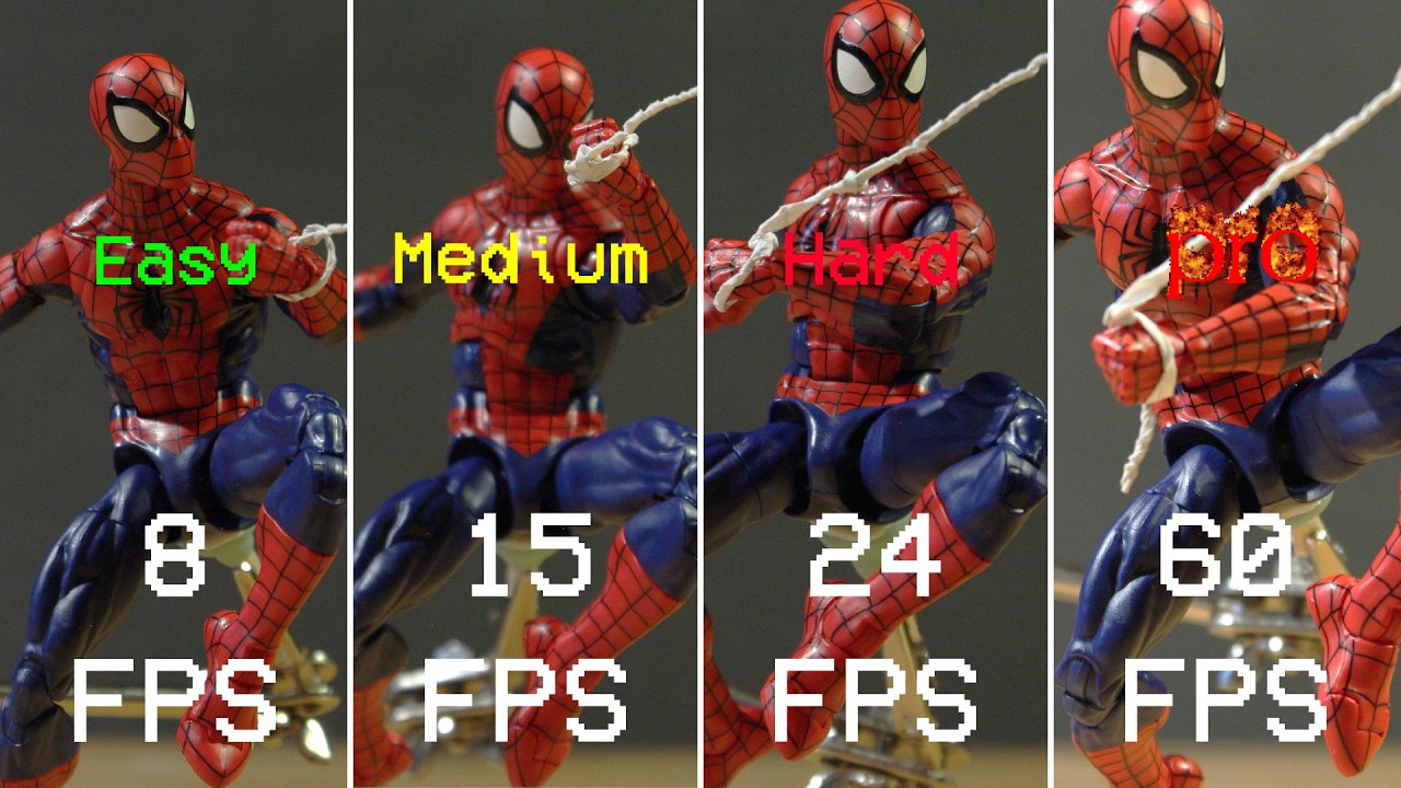 8 vs 15 vs 24 vs 60 FPS Stop Motion - which is better?