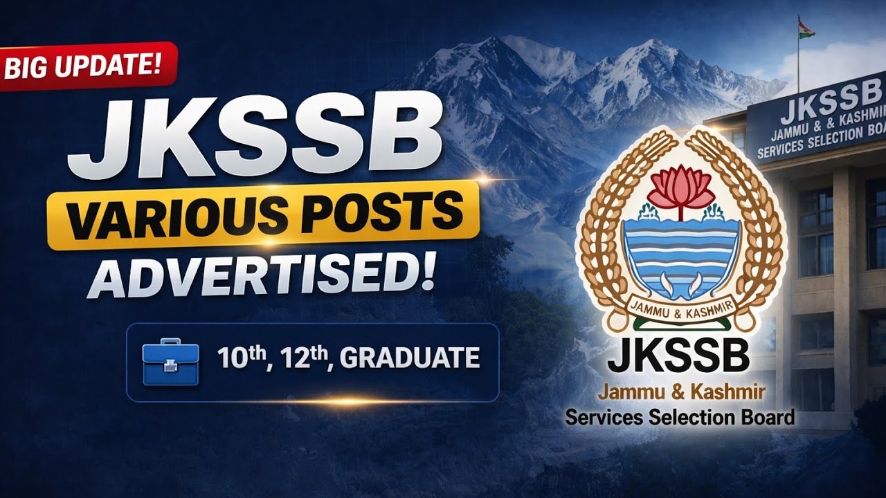 Big Update &ndash; JKSSB 270+ Posts Advertised 🔥 @TheAspirants01