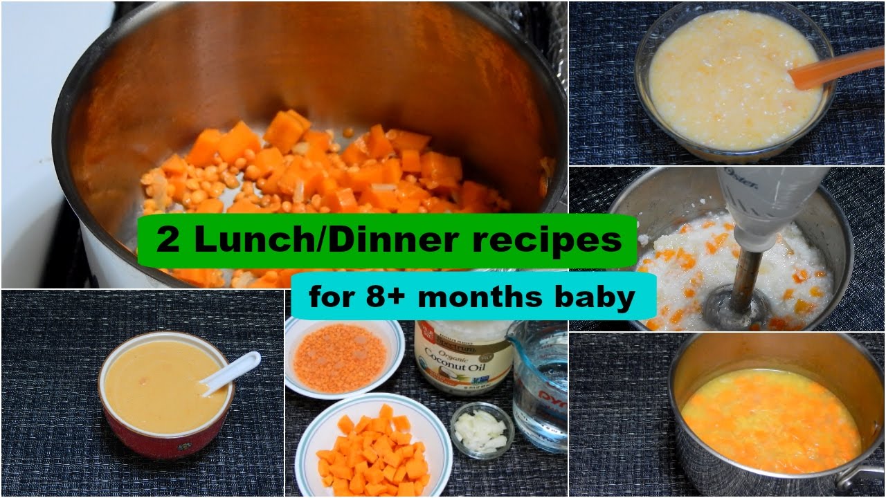 2 Lunch/Dinner Recipes for 8+ months Baby l Healthy Baby Food Recipe l Stage 2 Homemade Baby Food