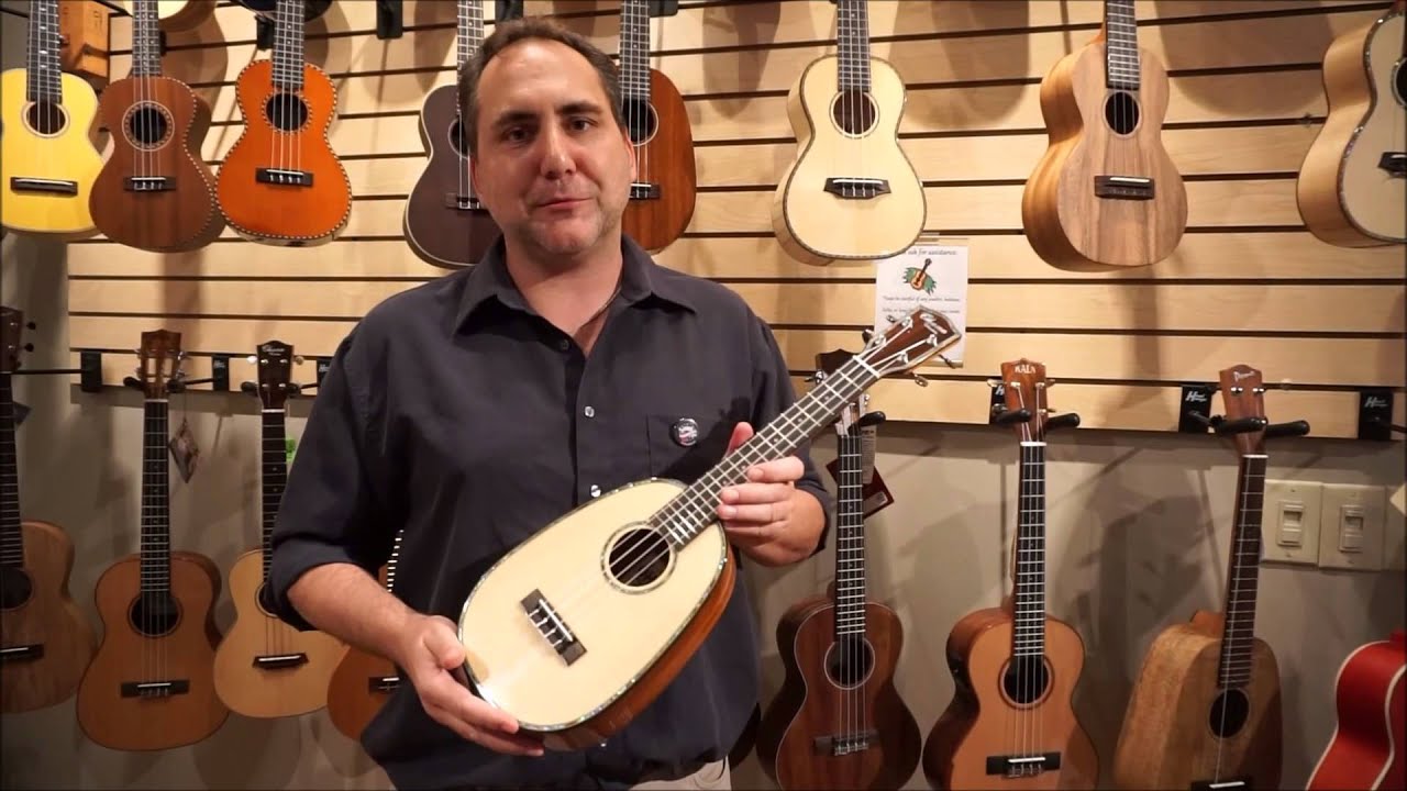 Ohana PKC-70G All Solid Spruce/Mahogany Pineapple Concert Ukulele - UKE Republic Demo