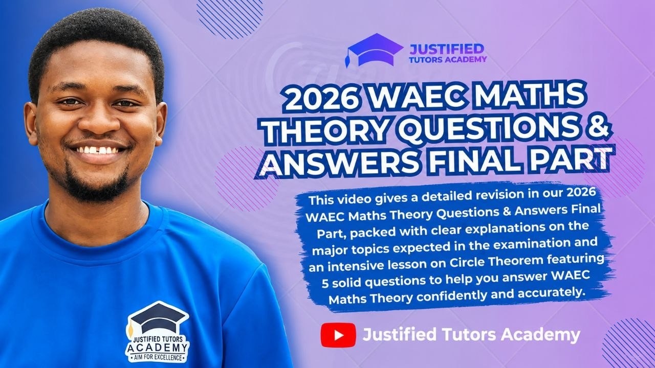 2026 WAEC MATHS QUESTIONS & ANSWERS