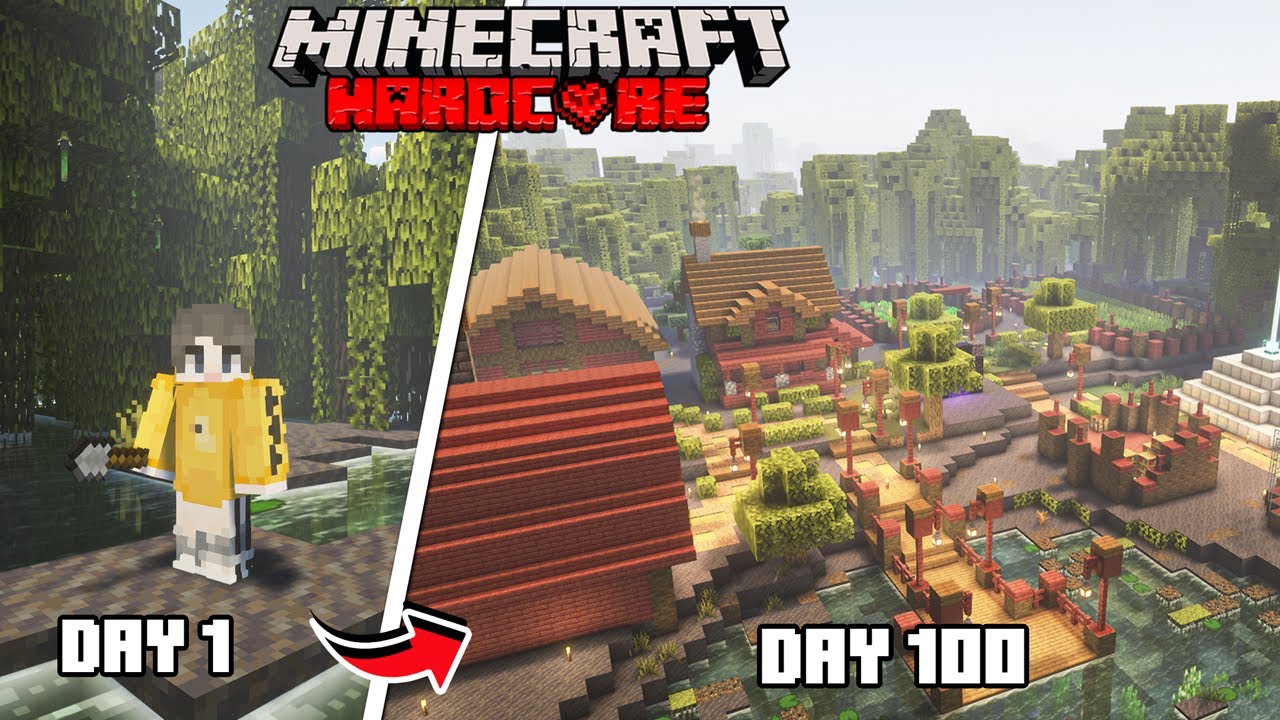 100 วันในป่า Swamp ที่เต็มไปด้วยความลึกลับ!! | Minecraft Hardcore 100 Days