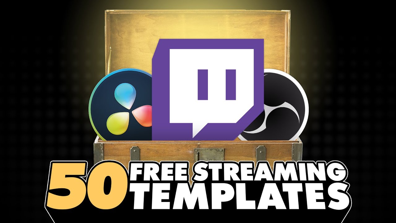 50 Free DaVinci Resolve Templates for Streamers // Alerts, Overlays, and More.