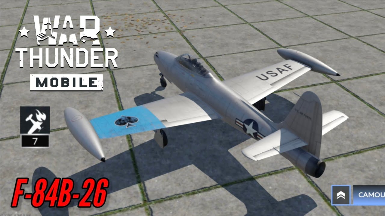NEW! F-84B-26: Whatever have they done to the 50 cals damage?! - War Thunder Mobile 