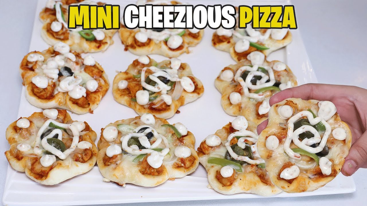 Mini Cheezious Pizza Without Oven Recipe l Mini Cheezious Pizza Recipe By Kitchen With Amna
