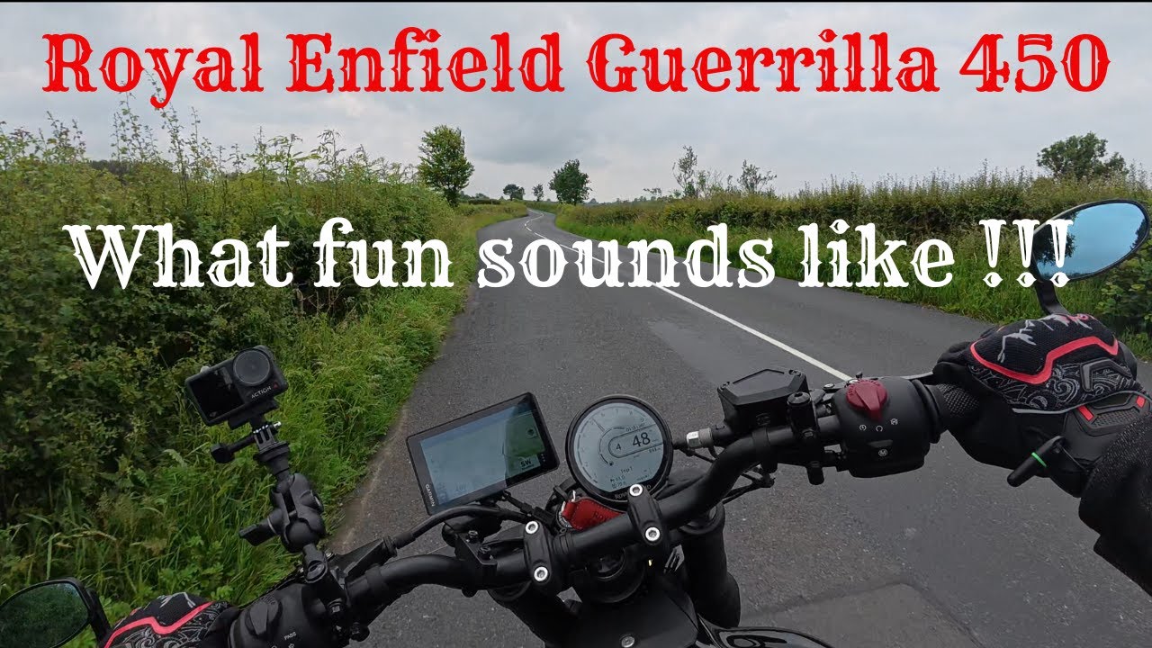 Royal Enfield Guerrilla 450 | Raw audio, fast ride on UK Rural Roads | No Talking |
