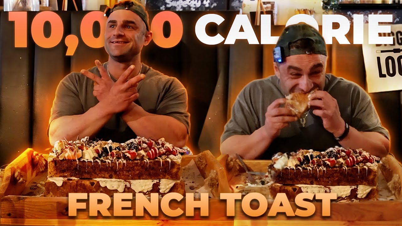 Can I Beat this MASSIVE 10K CALORIE FRENCH TOAST Challenge?