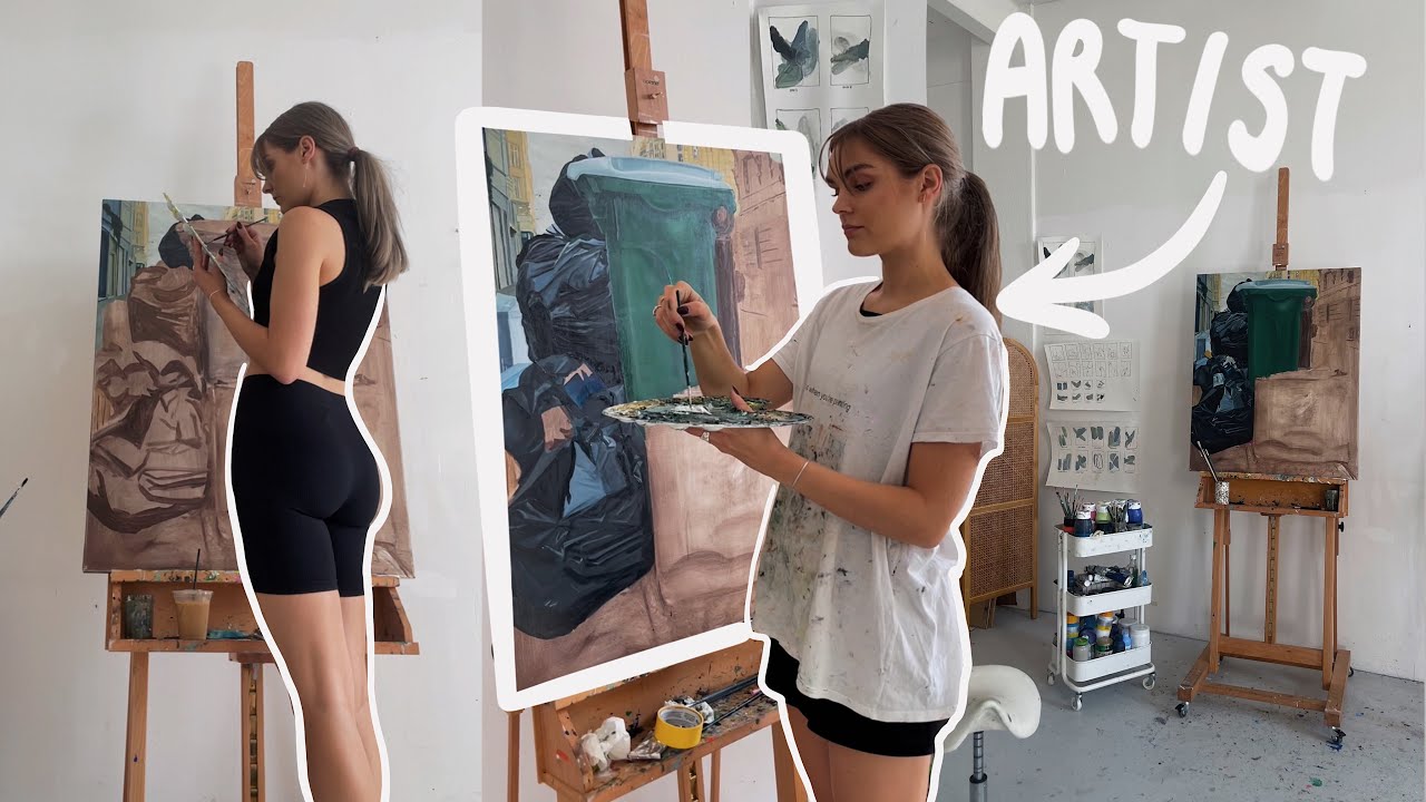 productive days in the life of an artist // ART VLOG 07