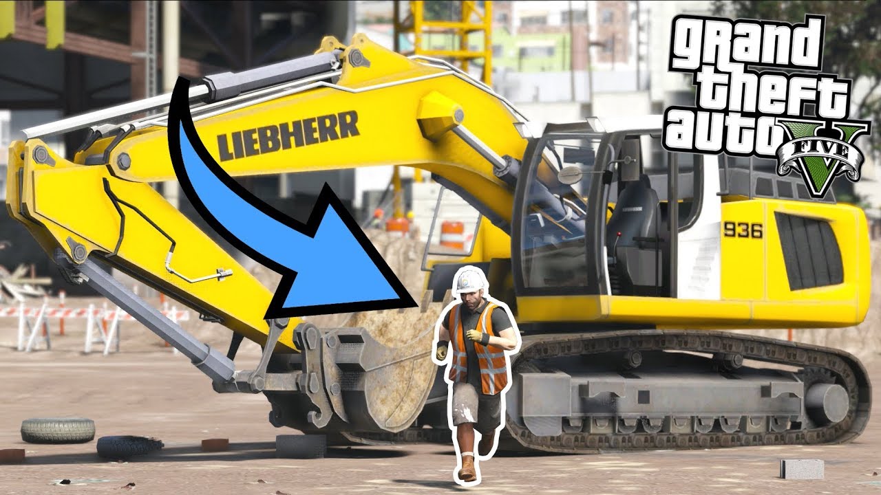 GTA 5 Mods - Construction Worker LOSES It!! (Evade Gameplay)