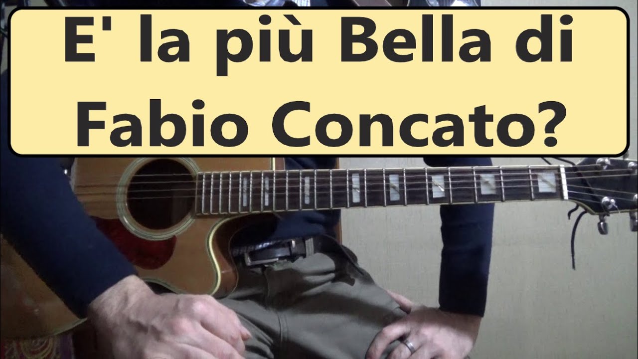E' FESTA, Fabio Concato, Tutorial chitarra, arpeggio