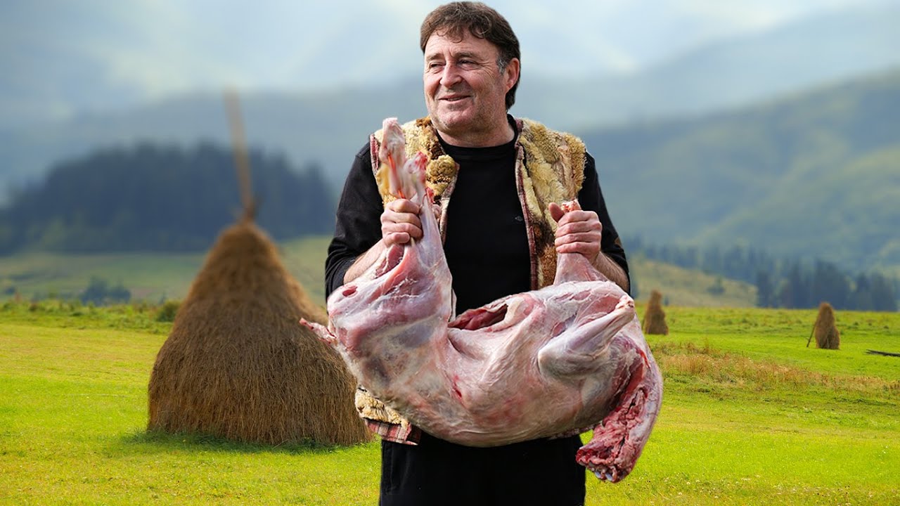 Roasted Lamb for Saint George's Day | Bulgarian Style | Whole Lamb Stuffed with Rice and Offal