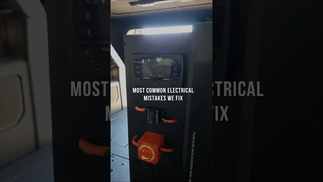 We’ve seen some scary camper van electrical setups lately 😬