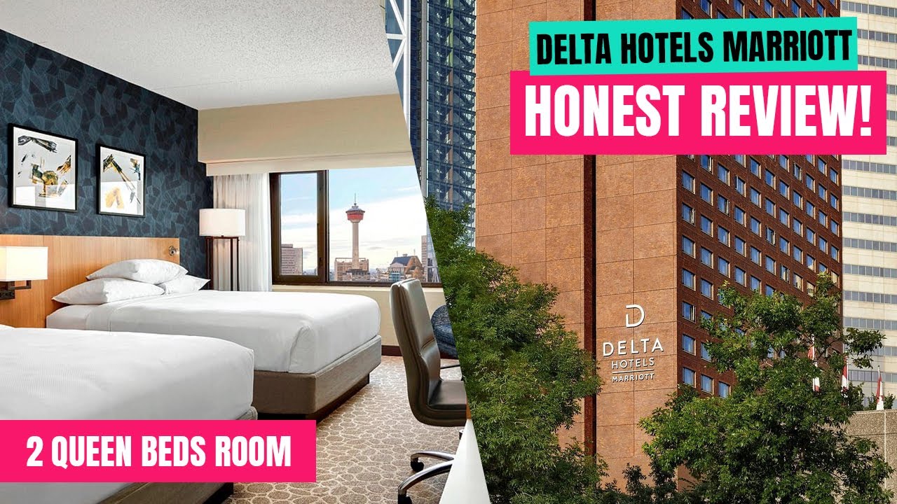 Обзор номеров в центре города Delta Hotels by Marriott Calgary | 2 двуспальные кровати