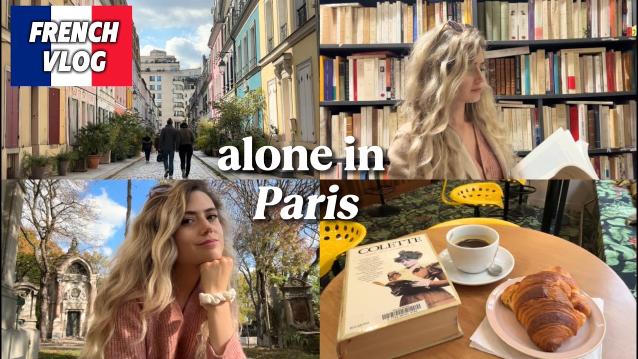 A day alone in Paris 🇫🇷 | French Vlog – cafés, books, museum & autumn walks
