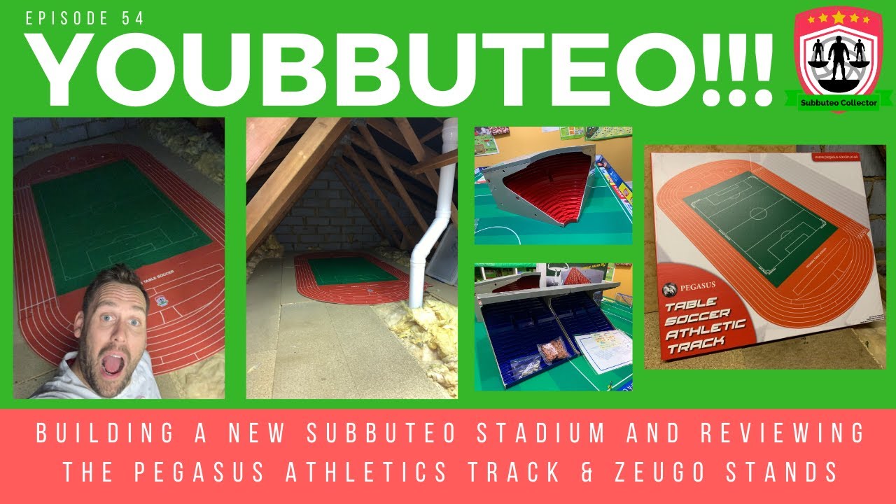 Reviewing The Subbuteo World Pegasus Athletics Track & Building a Subbuteo Stadium in the Loft