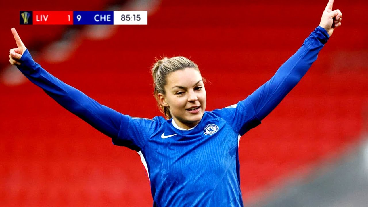 Johanna Rytting Kaneryd HAT-TRICK! ⚽⚽⚽ | Chelsea Women 9–1 Liverpool | Great Performance