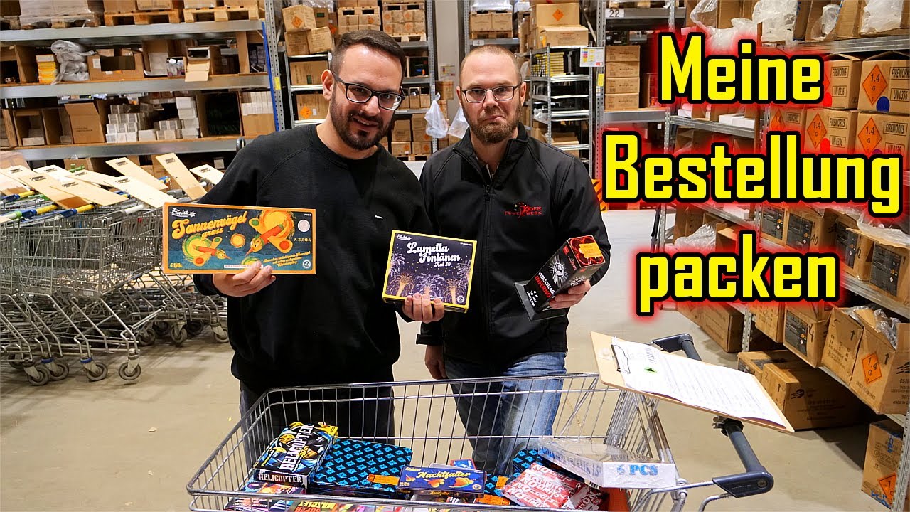 🛒 ICH PACKE MEINE FEUERWERKS BESTELLUNG | Im Lager von Röder-Feuerwerk