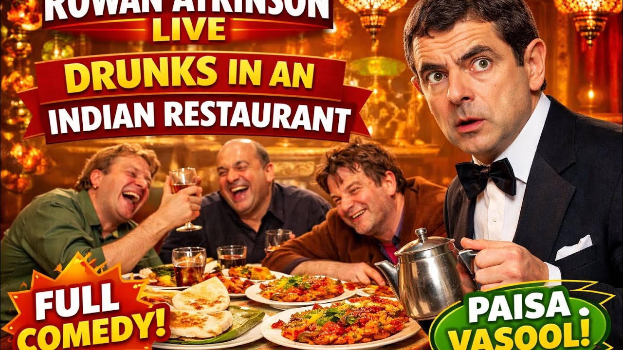 rowan Atkinson Live – Drunks in an Indian Restaurant 😂#IndianComedy #Hindi#IndianAudience#PaisaVasoo