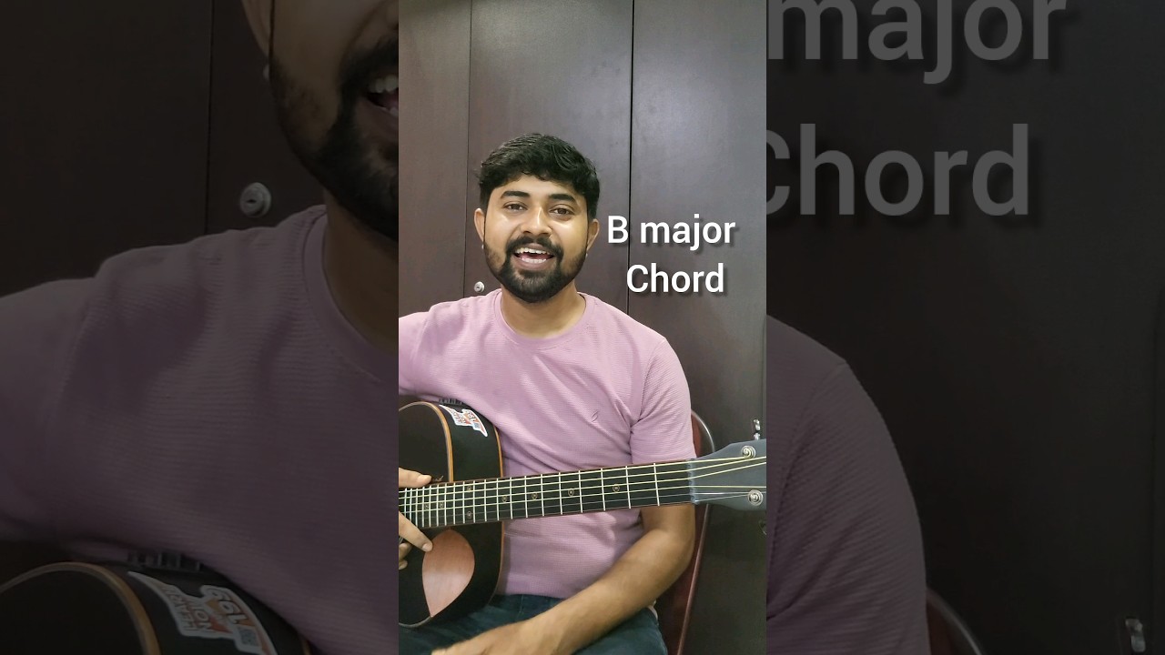 B major chord | How to play B major in guitar |