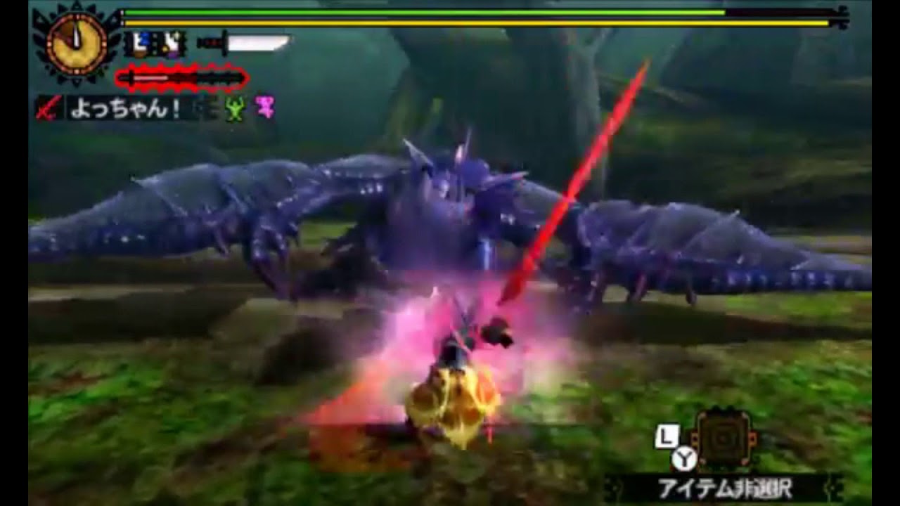 【MH4G】Lv.140 イャンガルルガ 生産太刀 5'57