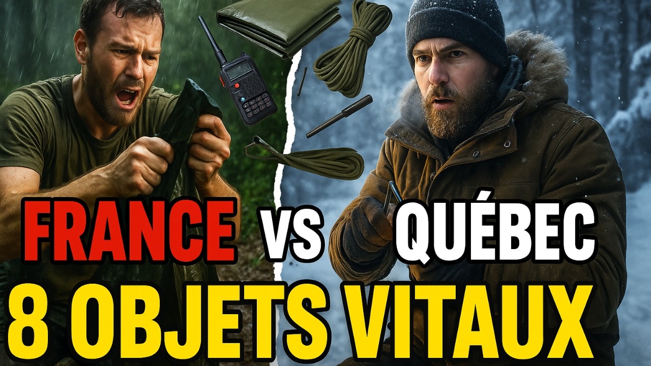 KIT DE SURVIE FRANCE vs QUÉBEC: 8 Meilleurs Objets En Fonction de Votre pays