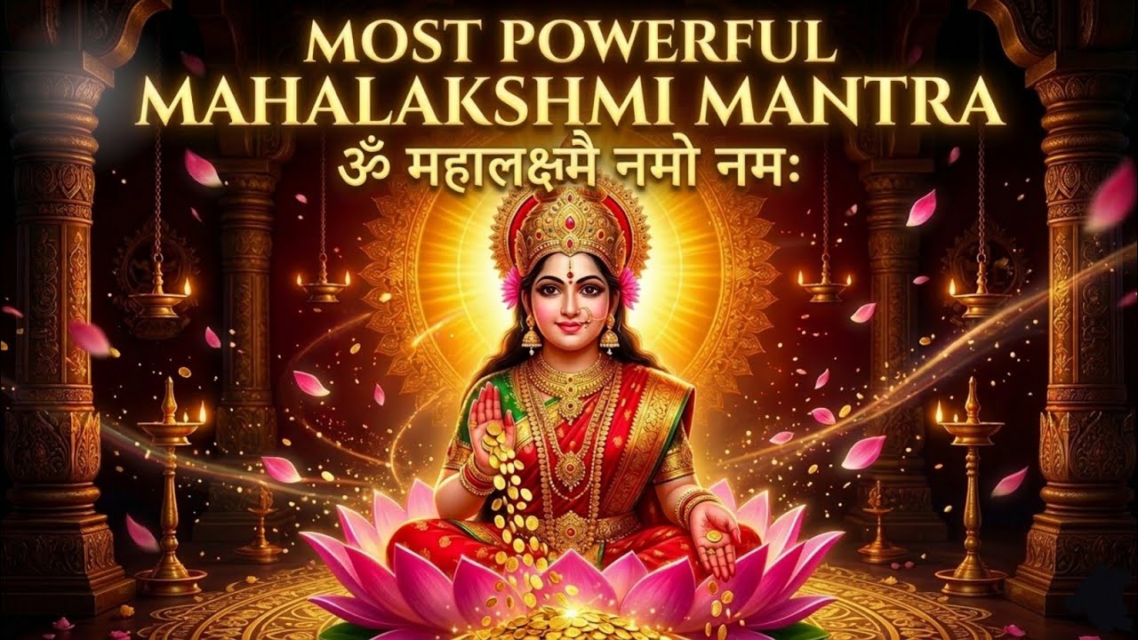 Mahalakshmi Mantra for Wealth & Prosperity | ॐ महालक्ष्म्यै नमः | धन प्राप्ति मंत्र